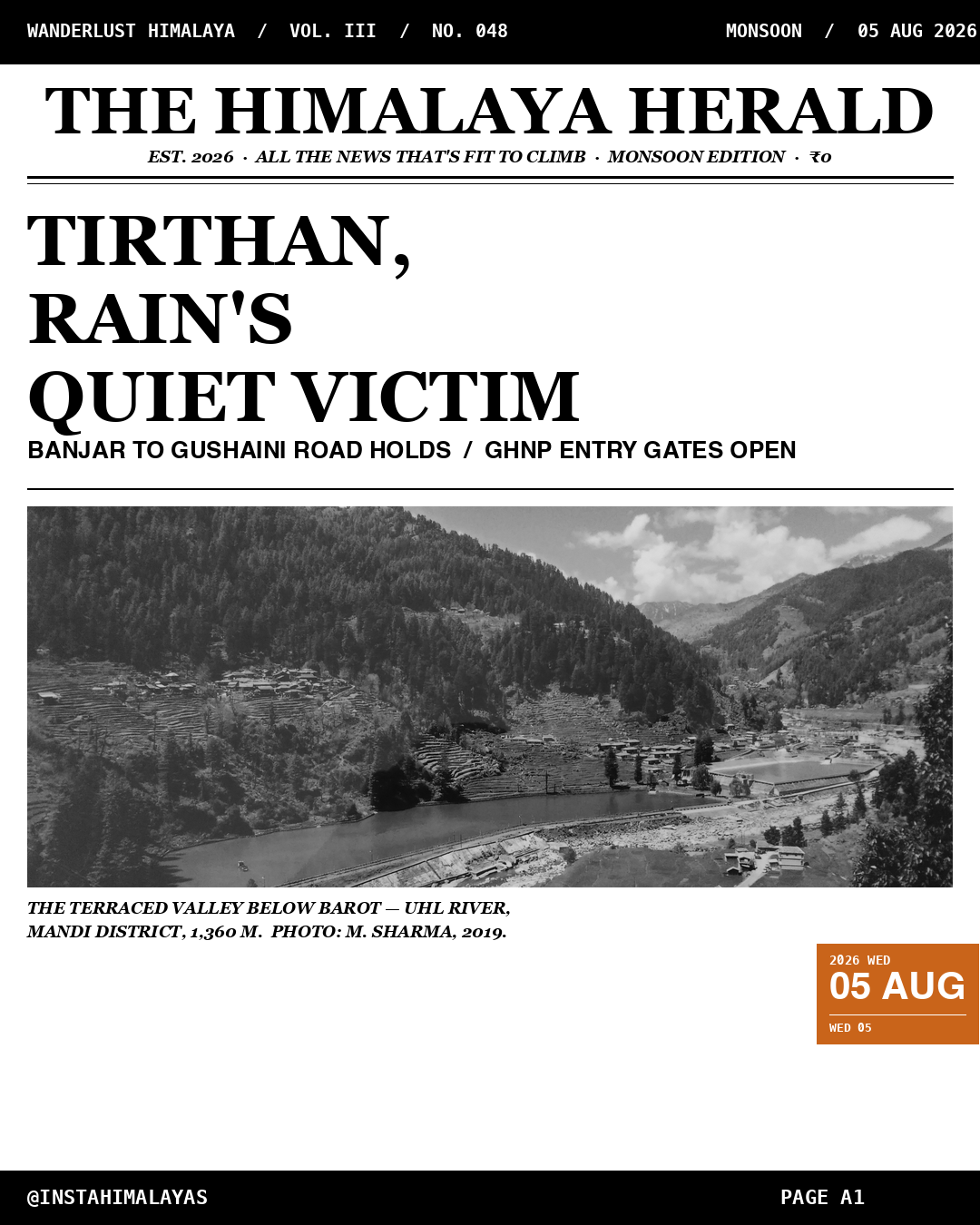 Monsoon Field Guide: 5 Quiet Valleys Open in August