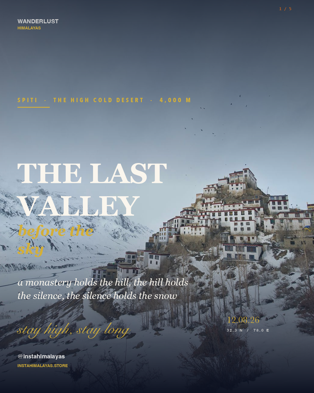 The Highest Villages of Spiti: Komic, Langza, Hikkim
