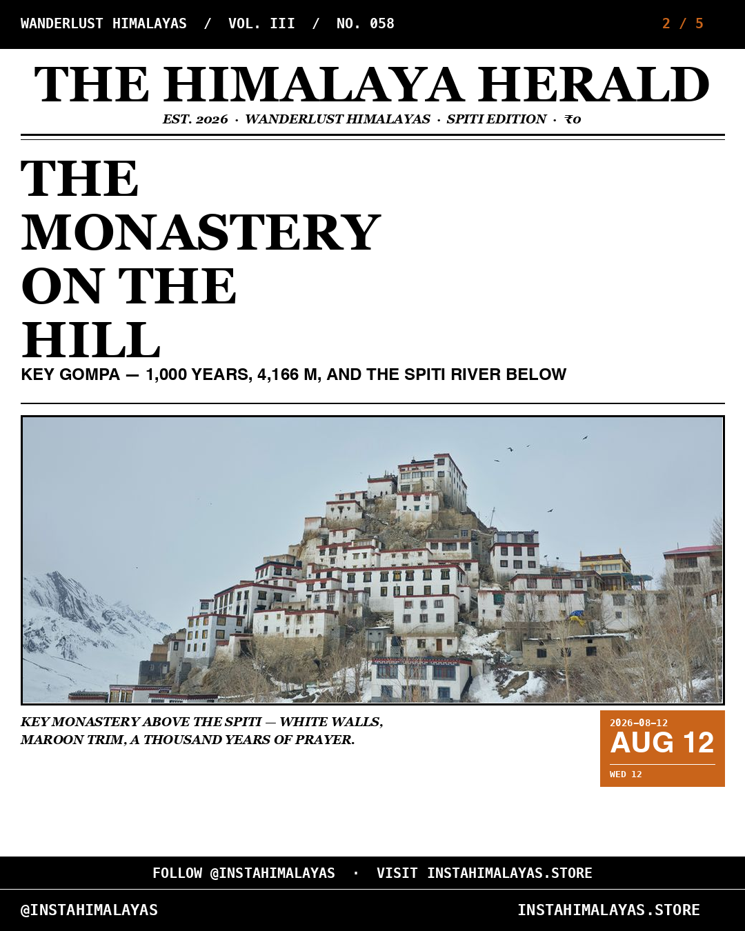 The Monastery on the Hill — Key Gompa, Spiti travel guide